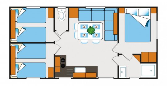 Mobil home 8 plan